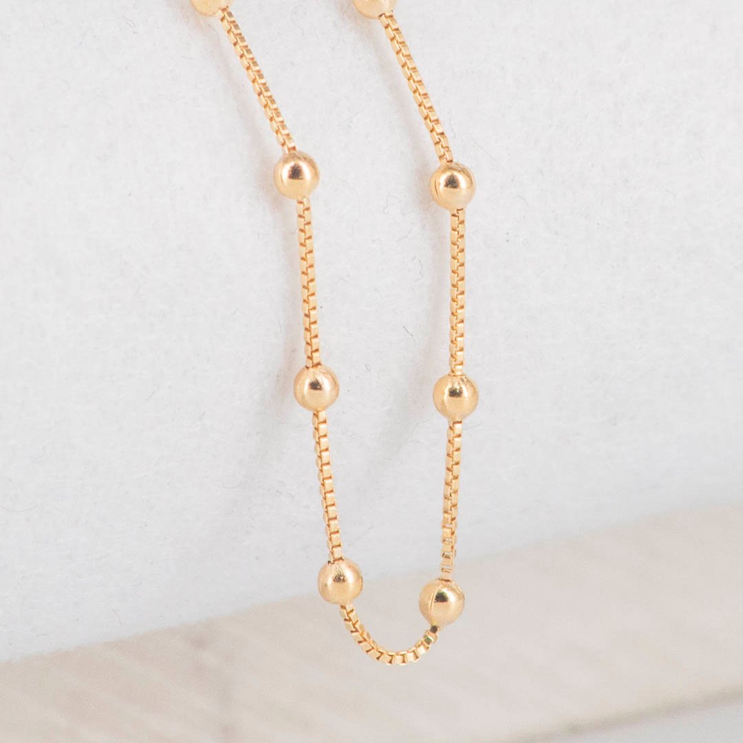 CADENA VENECIANA BOLITAS 2MM-45CM