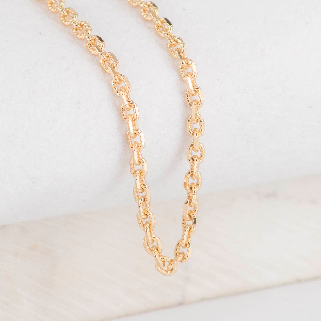 CADENA AROS TALLADA 3MM-60CM