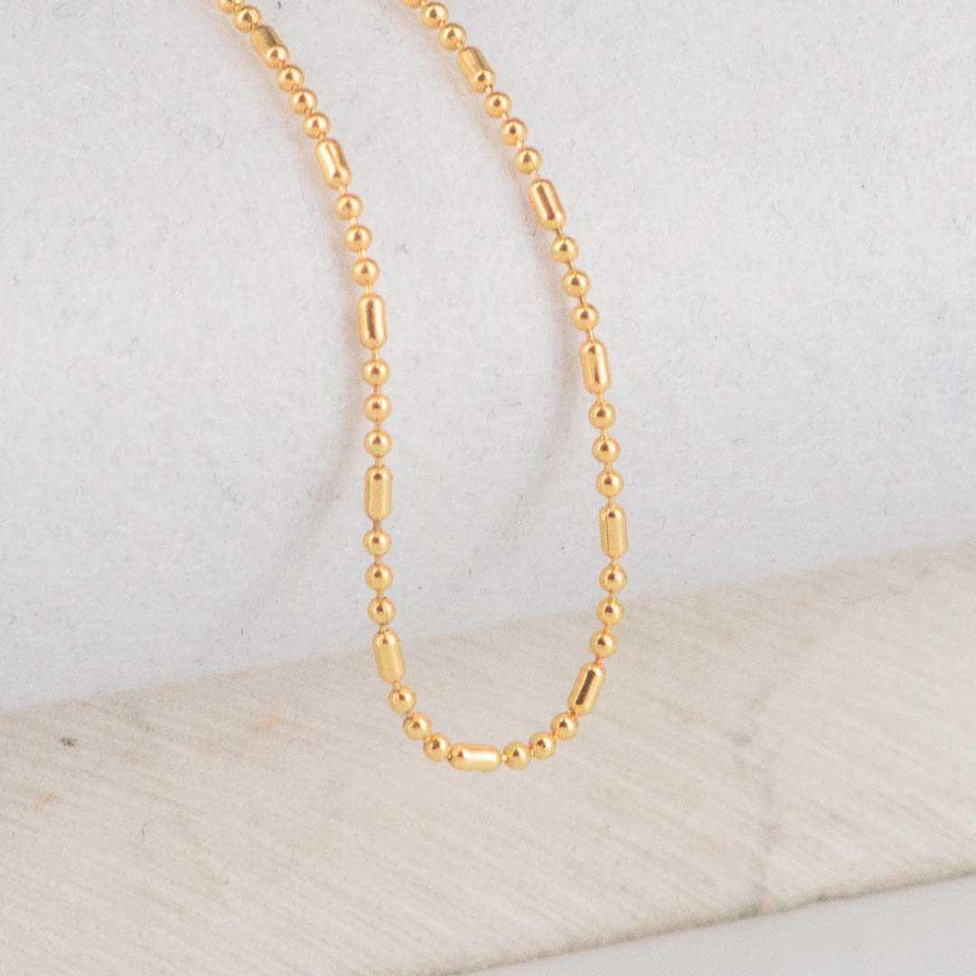 CADENA BARRIL PUNTO 3X1 1MM - 60CM