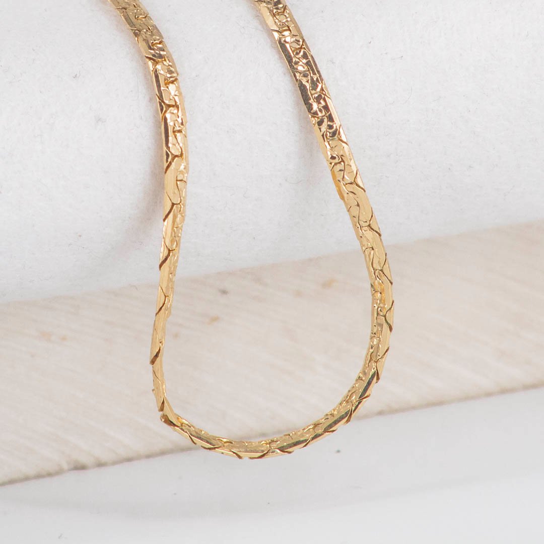 CADENA SERPIENTE TALLADA 2.5MM-60CM