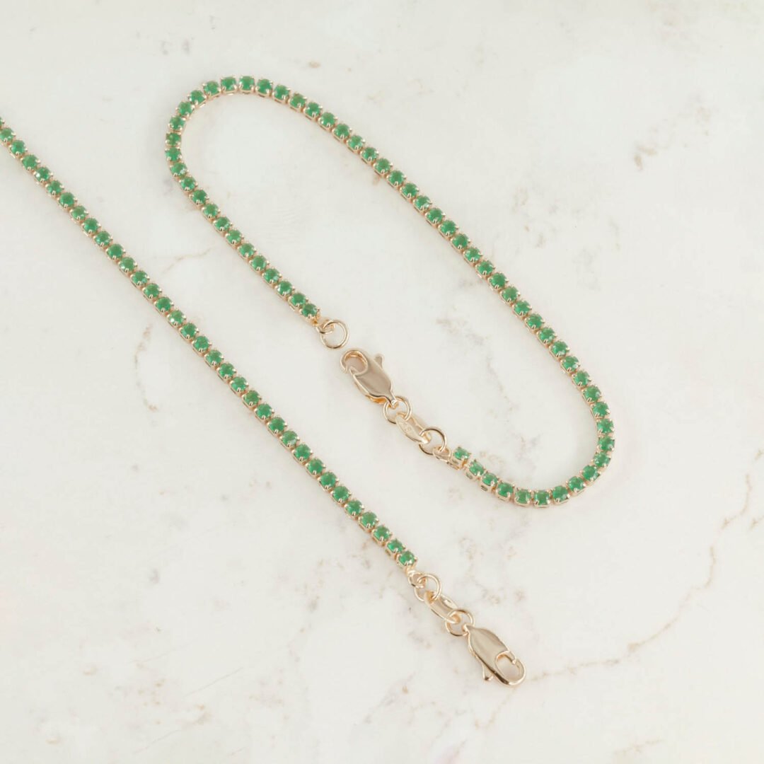 PULSERA TENNIS ESMERALDA