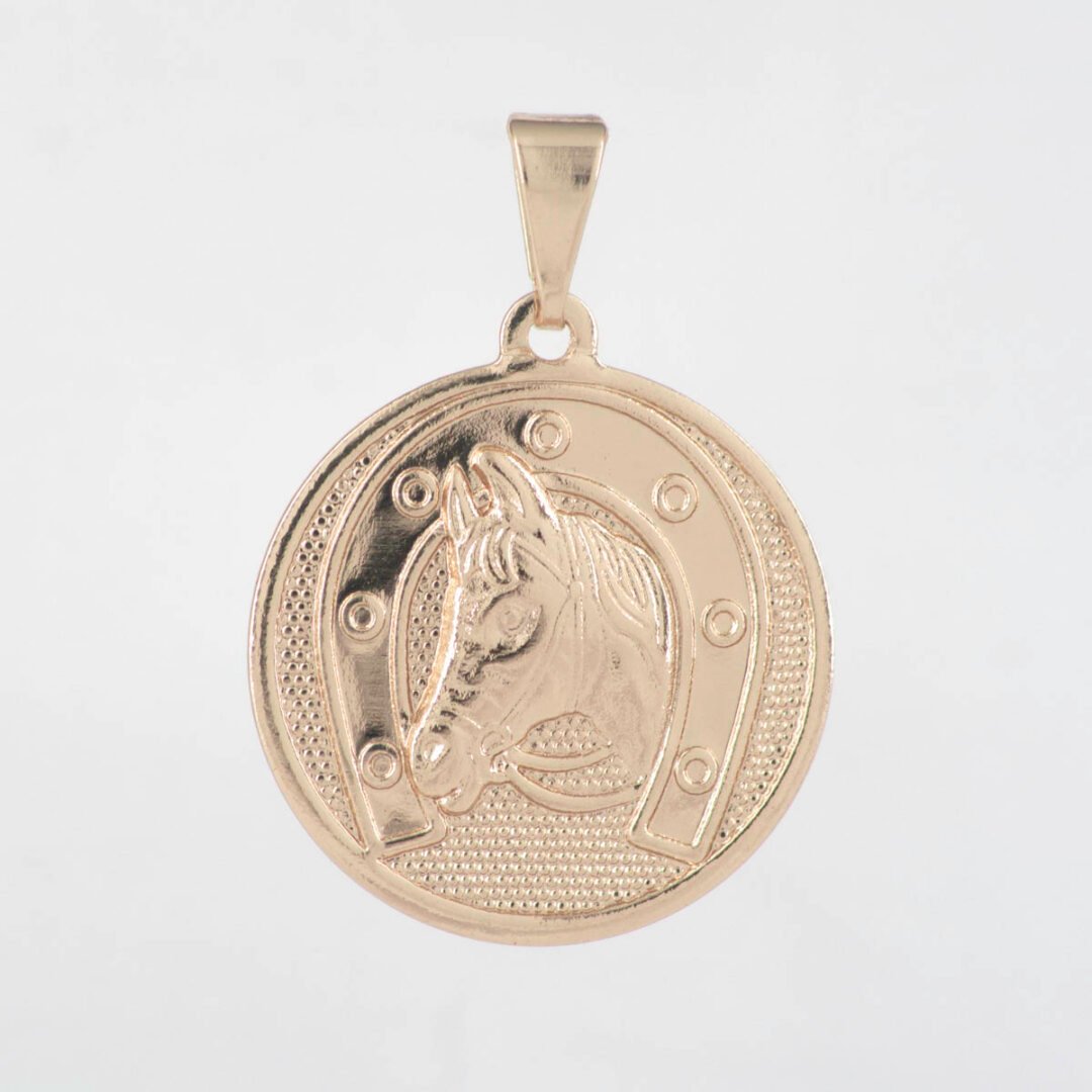 DIJE MEDALLA HERRADURA CABALLO