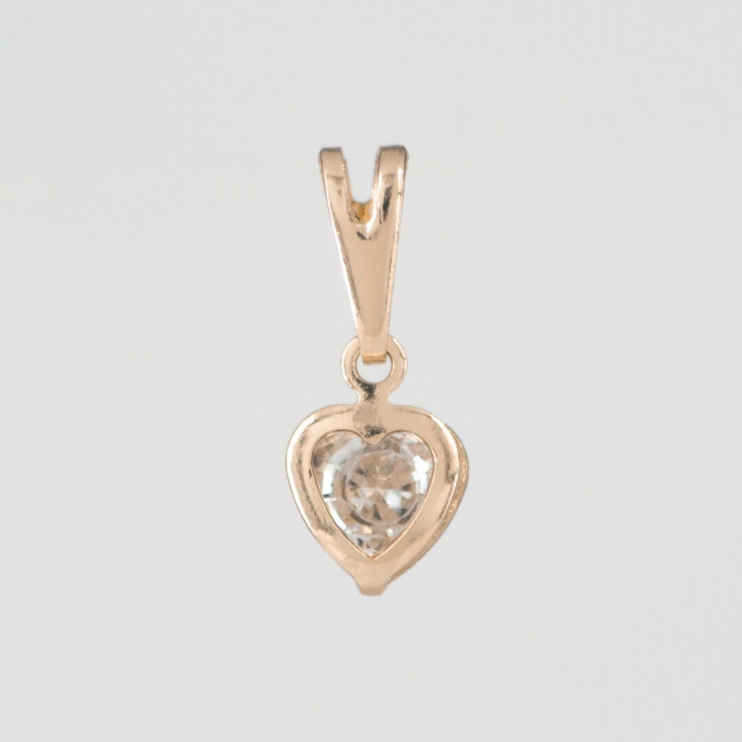 DIJE CORAZON CRISTAL