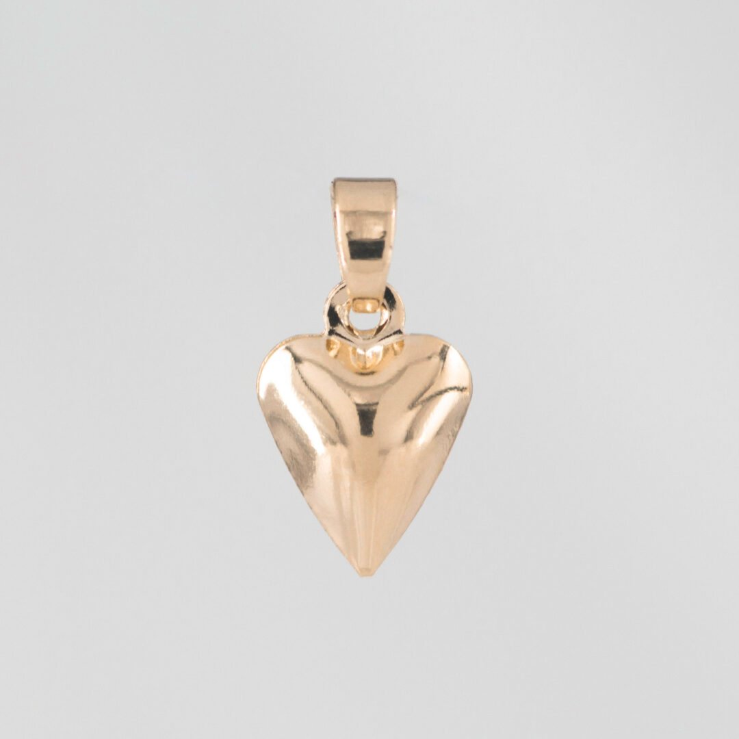 DIJE CORAZON LISO RELIEVE