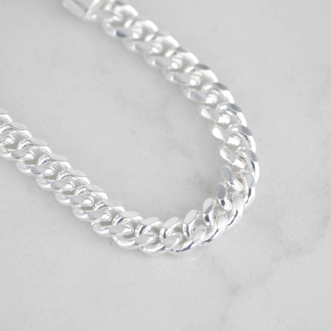 PULSERA CUBANA MACIZA 5MM-19CM - Imagen 2