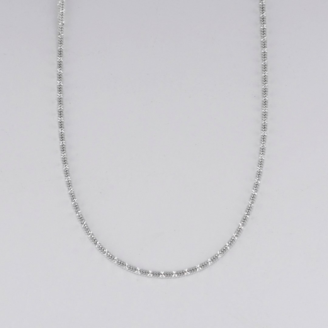 CADENA CUBO TIPO VENECIANA TALLADA 1.5MM-45CM