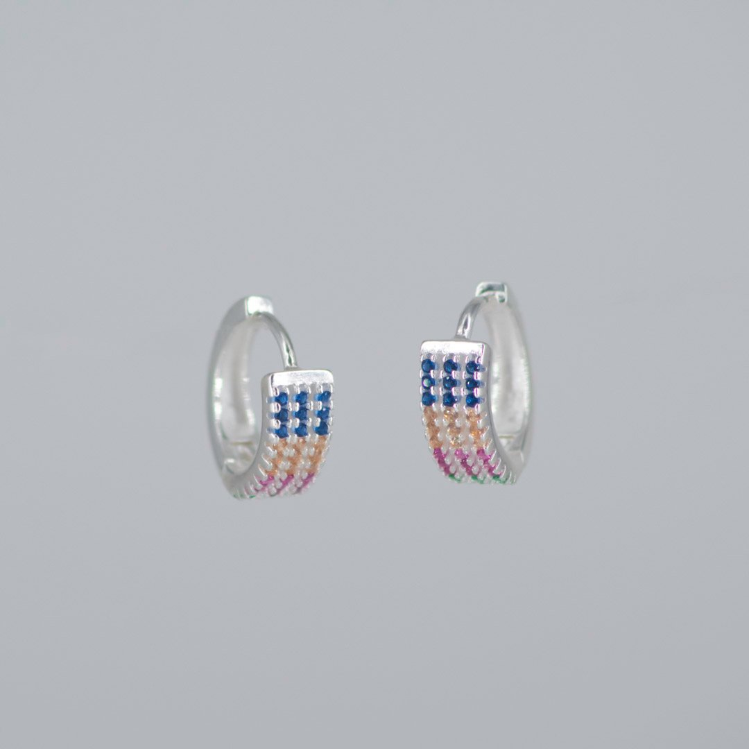 CANDONGA ONDULADA CRISTALES COLORES 14MM