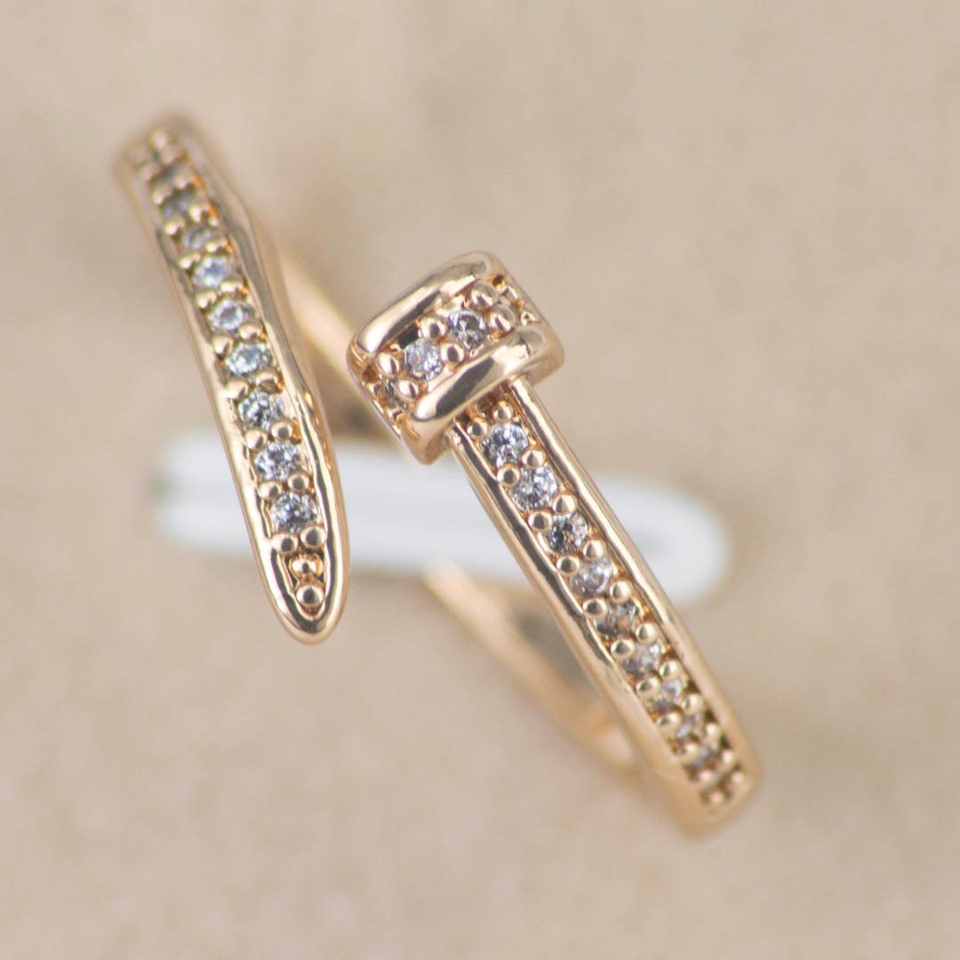 ANILLO CLAVO CIRCONIAS - Imagen 2