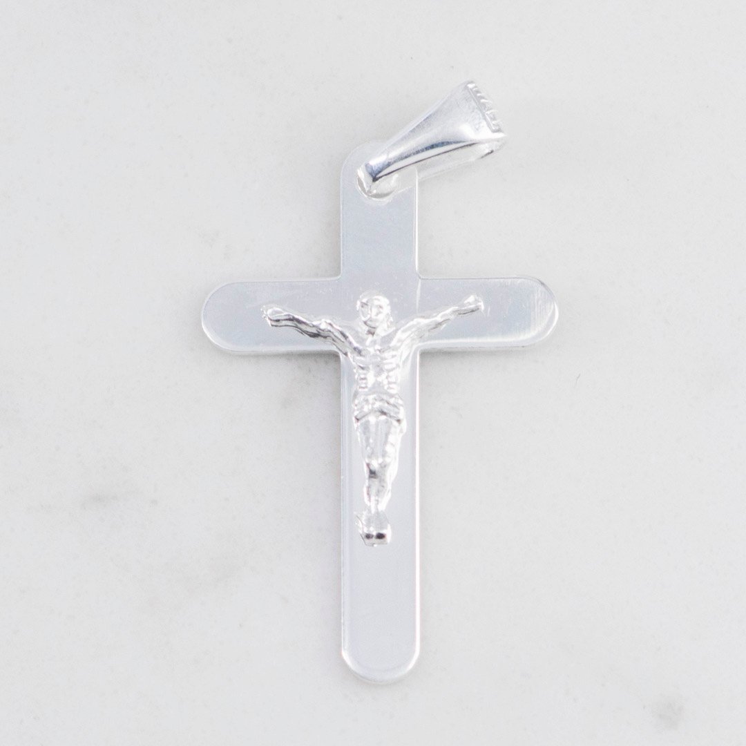 DIJE CRUZ CRISTO PUNTAS REDONDAS