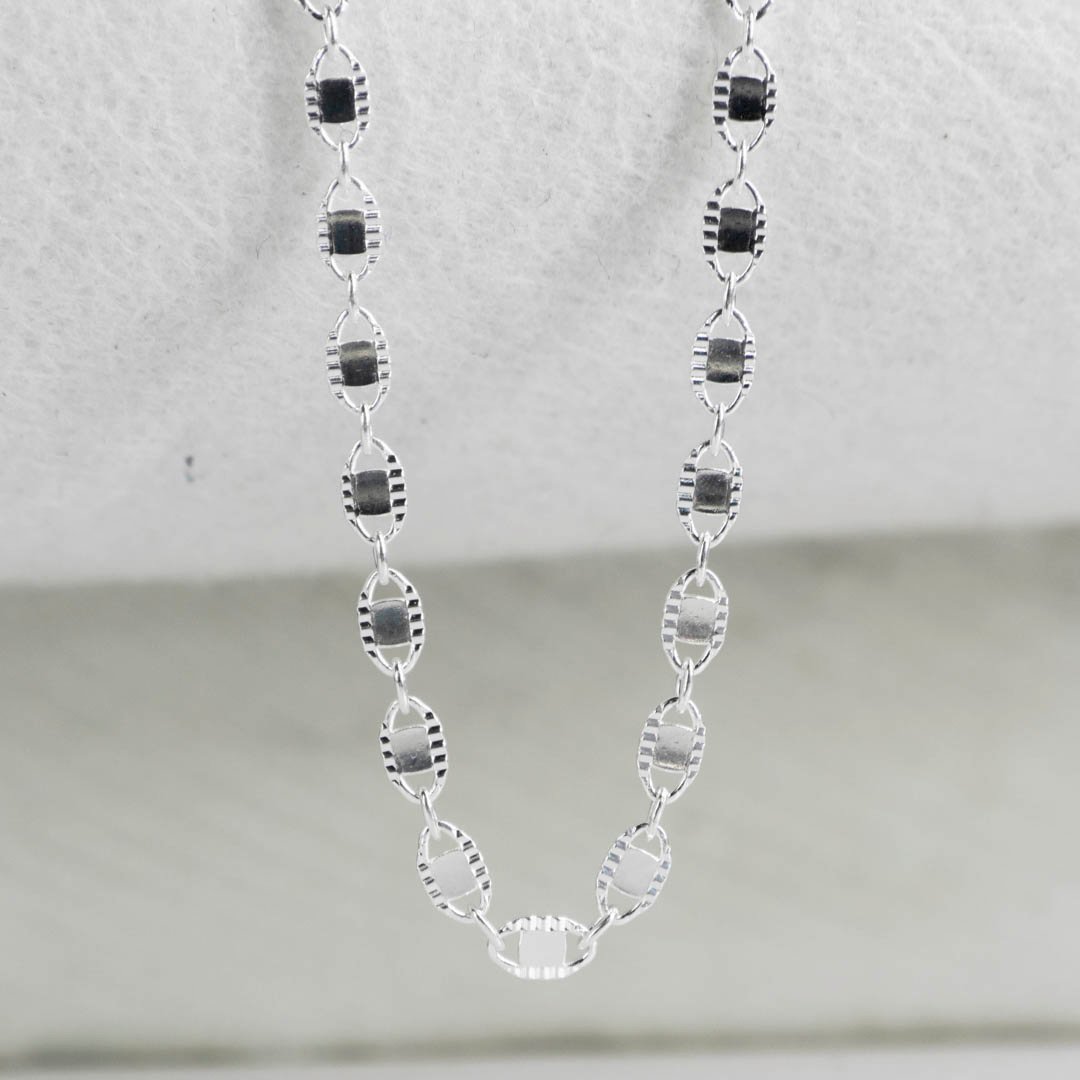 CADENA ENTORCHADA DIAMANTADA 2.5MM-45CM