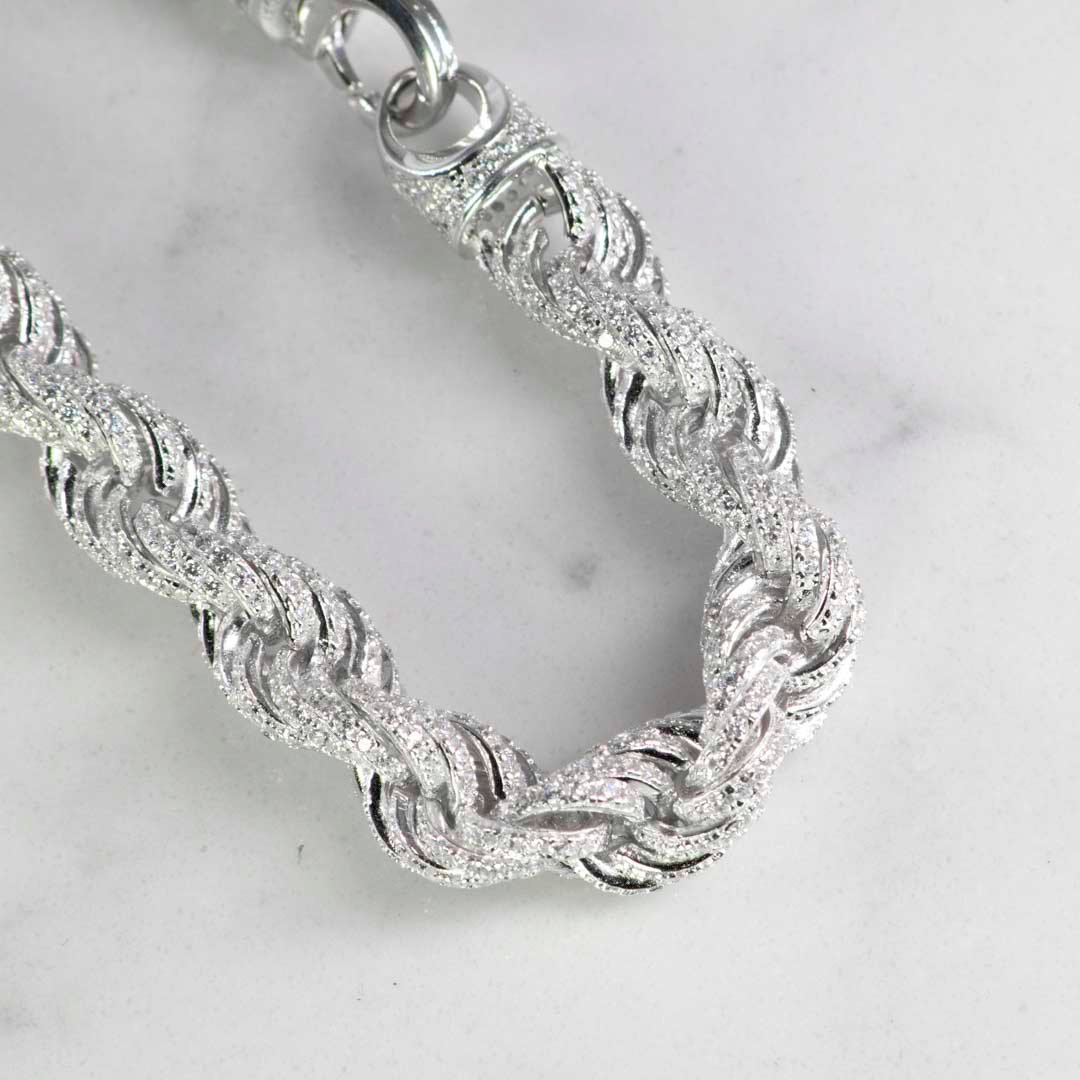 PULSERA LAZO CIRCONES 8MM-20CM