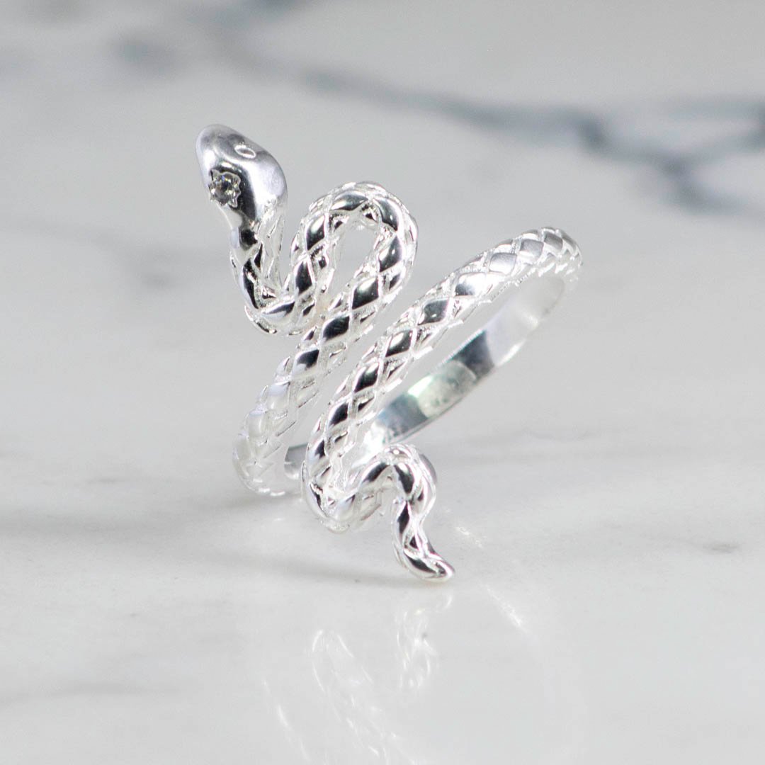 ANILLO SERPIENTE TALLADA