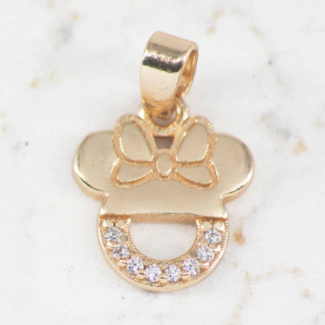 DIJE MINNIE MITAD CIRCONES