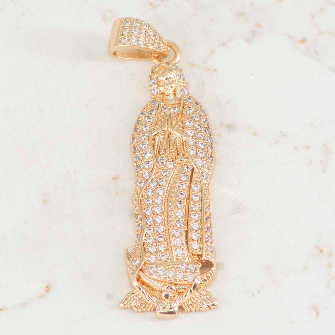 DIJE VIRGEN MARIA GRANDE CIRCONES