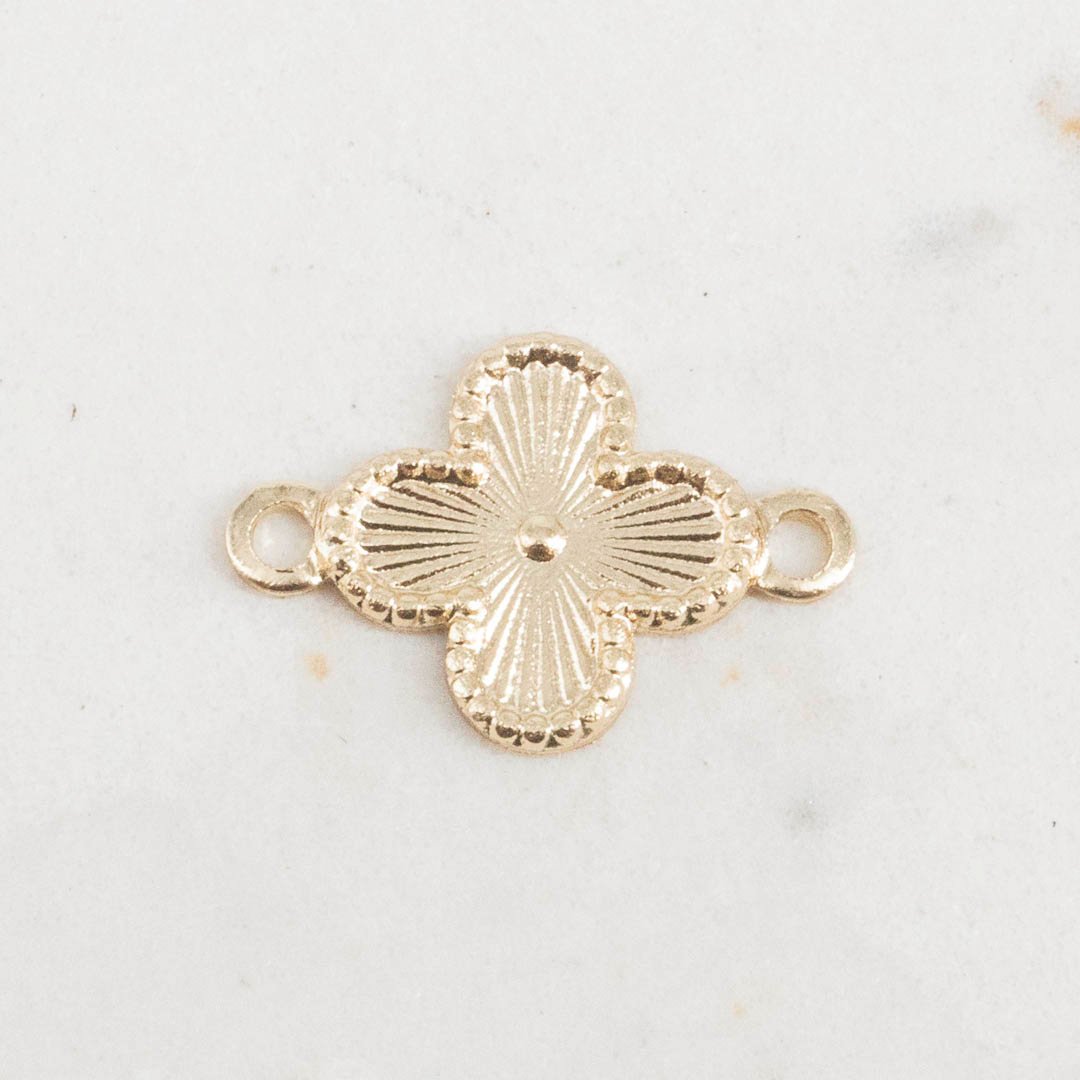 O25129Y - HERRAJE VAN CLEEF DORADO DESTELLO 11mm X 11mm - 1