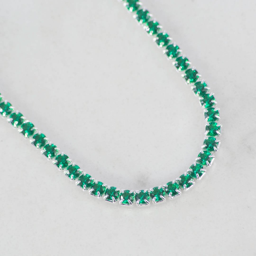 PULSERA TENNIS ESMERALDA 2.1MM-17CM